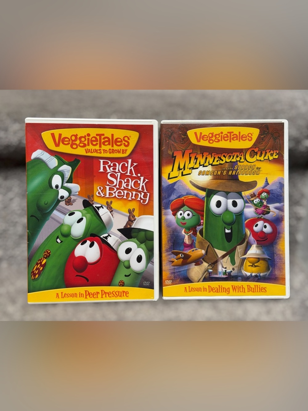 VeggieTales Rack Shack & Benny & Minnesota Cuke DVD Lot Christian Kids Movies